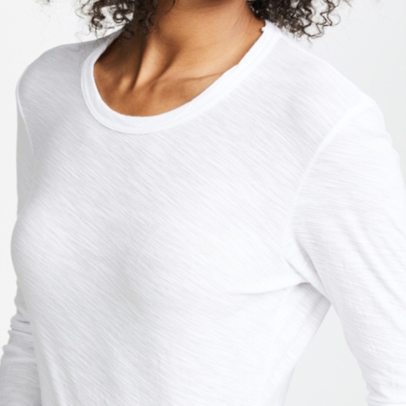 NWT JAMES PERSE WHITE SLUB LONG SLEEVE T SHIRT TEE - Picture 6 of 6